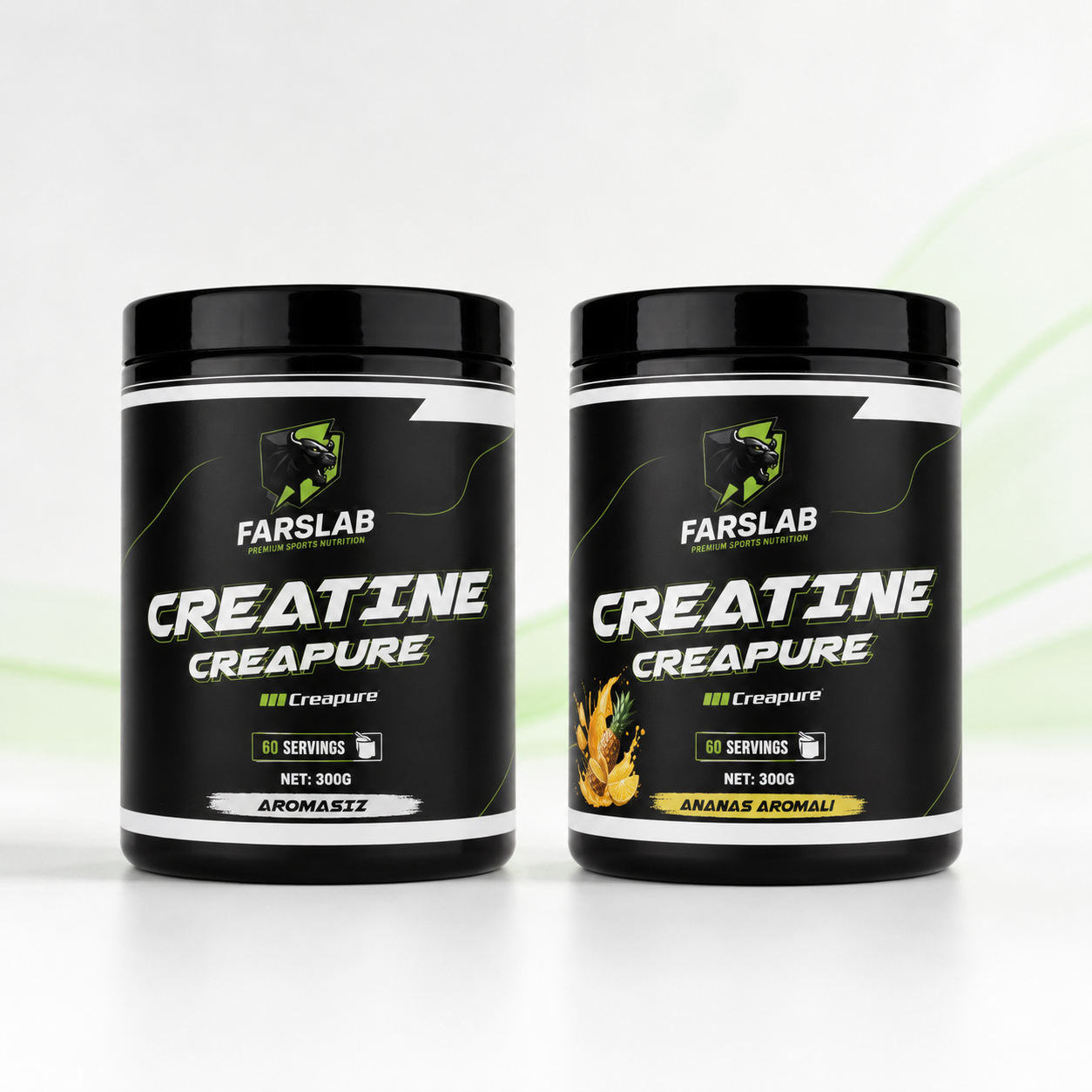 Creatine Creapure® 300 G Ananas Aromalı (1+1 Paket) galeri görseli